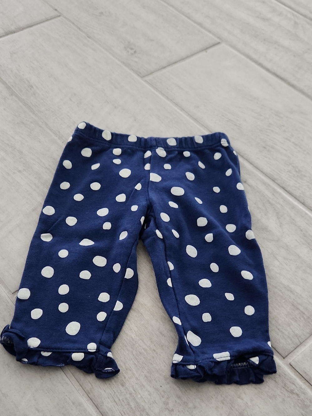 Carter's Navy Blue Polka Dot Infant Leggings